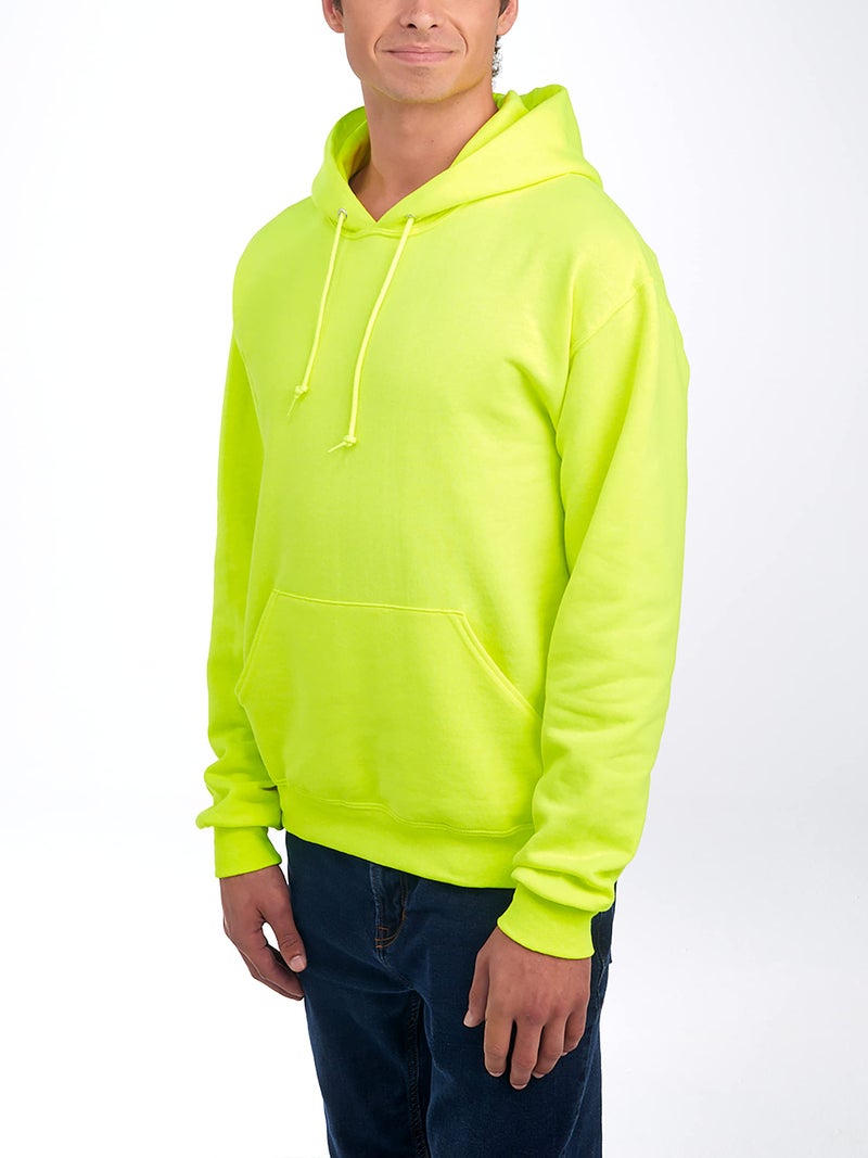 Jerzees --Men's NuBlend -Fleece -Sweatshirts & - -Hoodies, Hoodie-Safety Green, Medium - Image 2